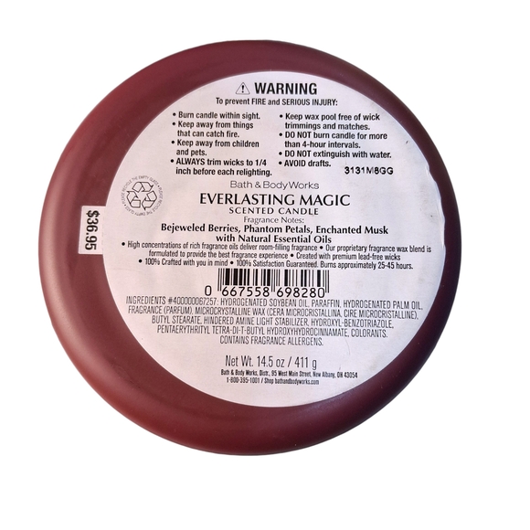 Bath & Body Works Everlasting Magic Scented Candle with Beautiful Decorative Lid - Picture 2 of 5